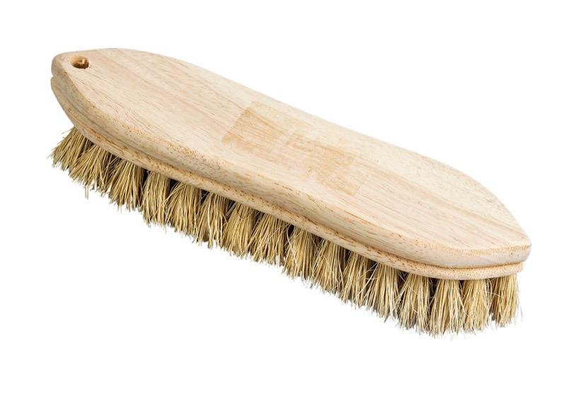 BH-229WT - Pointed Hand Scrub Brush - White Tampico