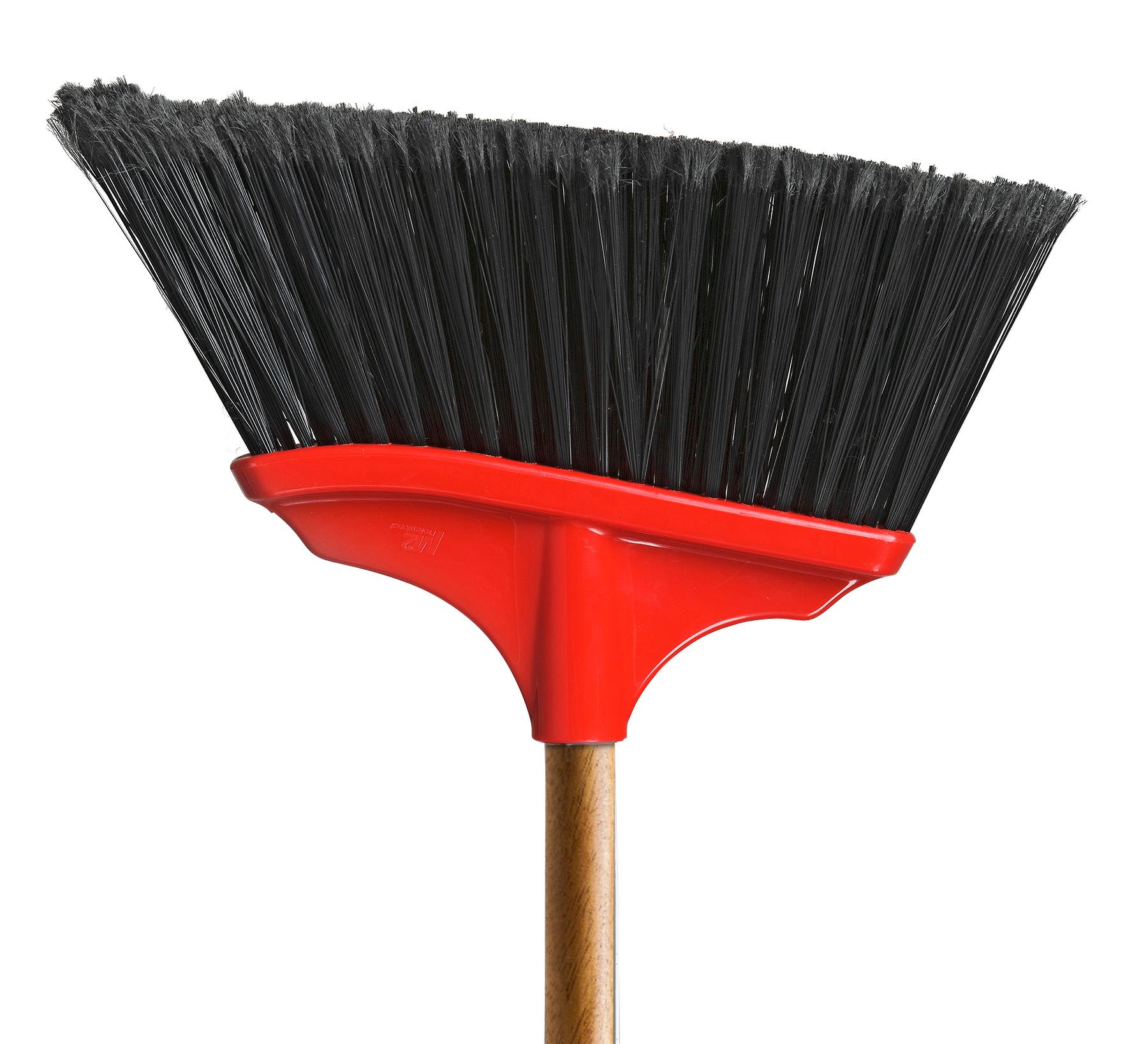 BA-3200-1W - 12" Vortex Angle Broom with 48" Wood Handle