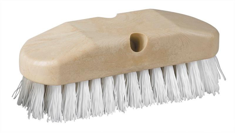 BV-298WH - 8" Scrub Brush - Stiff Poly - White