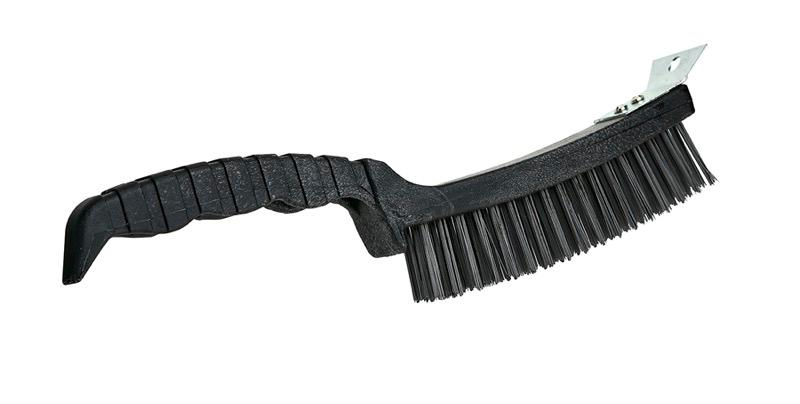 BW-1039 - Brosse métallique en plastique de 12" avec grattoir