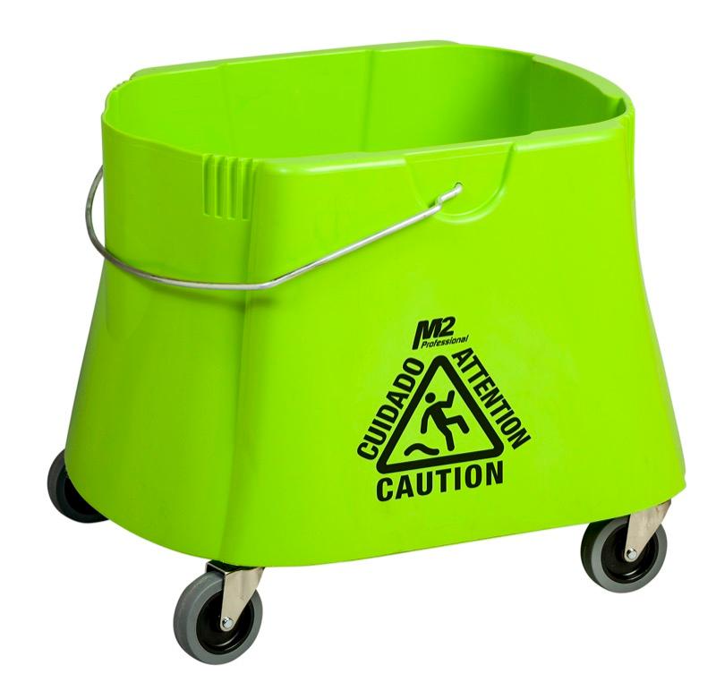 BW-D41102-GN - 40 Qt. Seau à vadrouille à pied d'éléphant - Vert