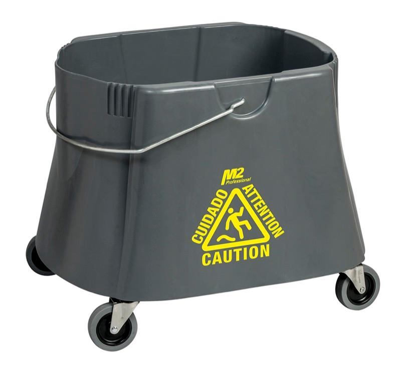 BW-D41102-GY - 40 Qt. Elephant Foot Mop Bucket - Grey