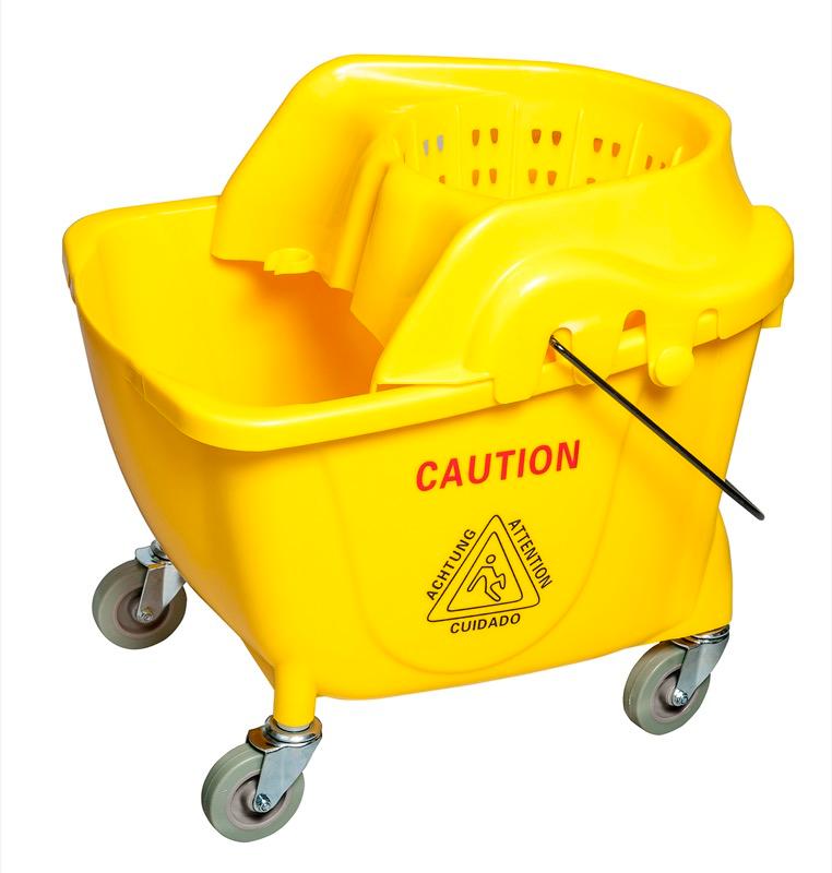 35 Qt. Janitorial Mop Bucket With Funnel Wringer