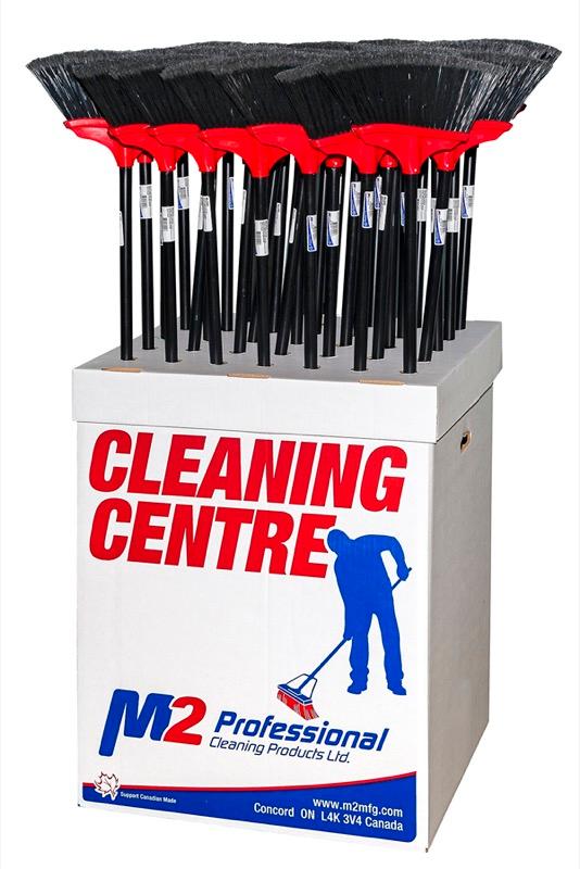 CC-900-BA-3200 - Cleaning Centre Box with 35 12" Angle Brooms and Metal Handles