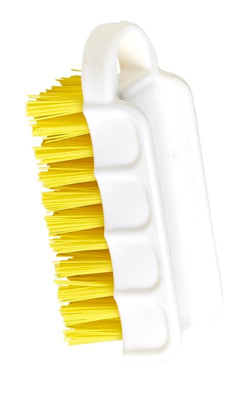 FP-NB4M-YE - 4.5" Nail Scrub Brush - Yellow