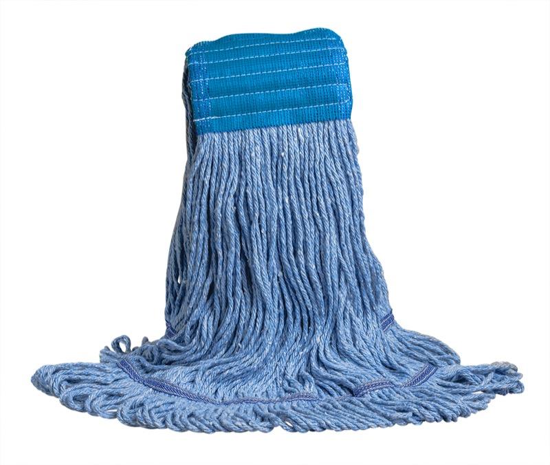 MW-SW24-WB-BL - Swinger™ Synthetic Loop Mop - Bande large - 24oz - Bleu