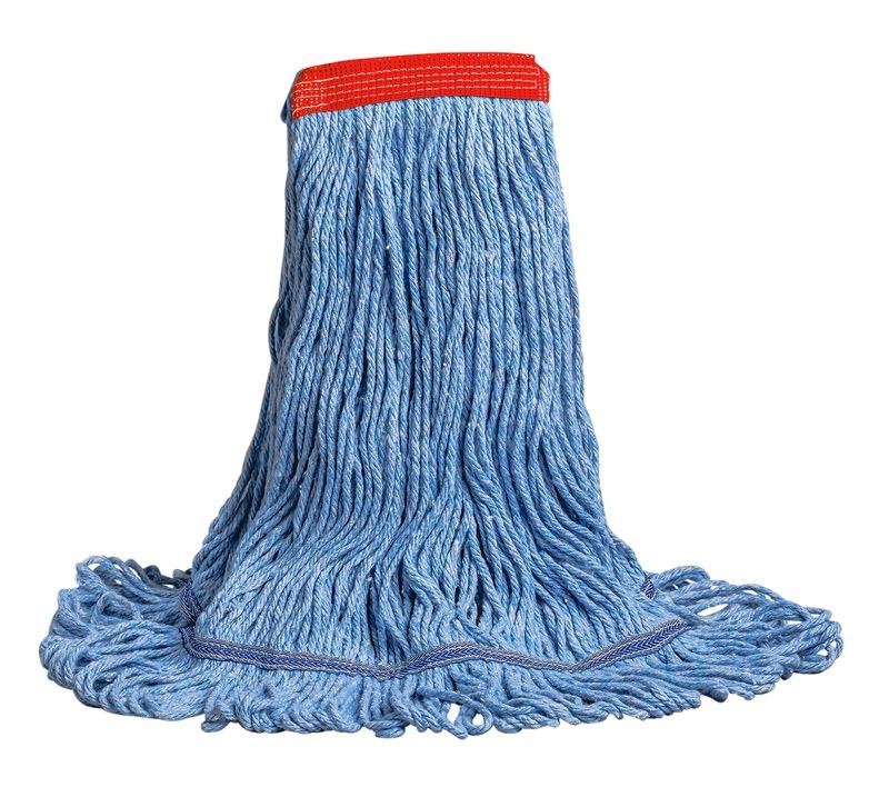 MW-SW12-NB-BL - Swinger™ Synthetic Loop Mop - Narrow Band - 12 oz - Blue