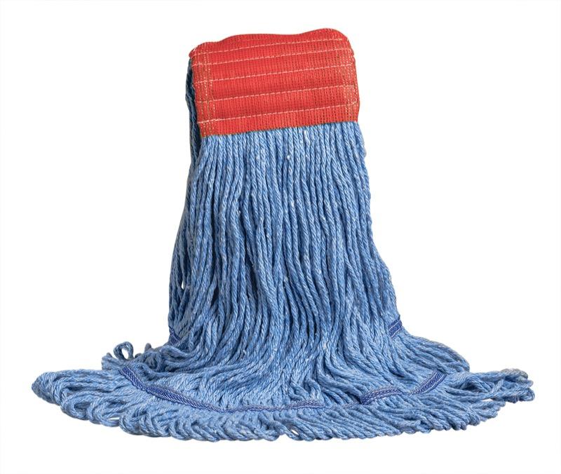 MW-SW12-WB-BL - Swinger™ Synthetic Loop Mop - Bande large - 12oz - Bleu