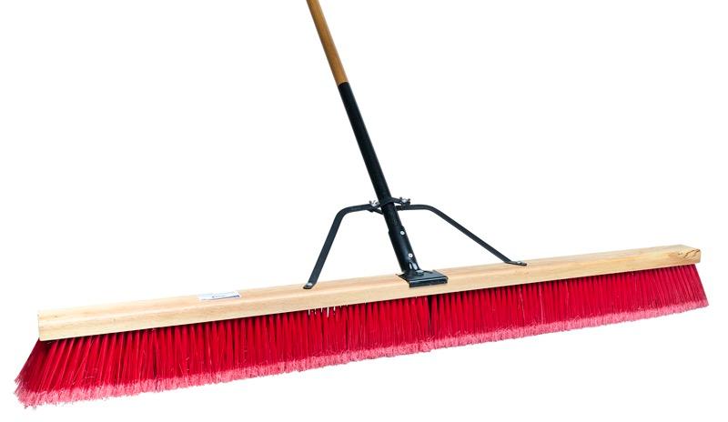 PB-800-RB36 - Ryno Medium Push Broom - Red - 36 Inch