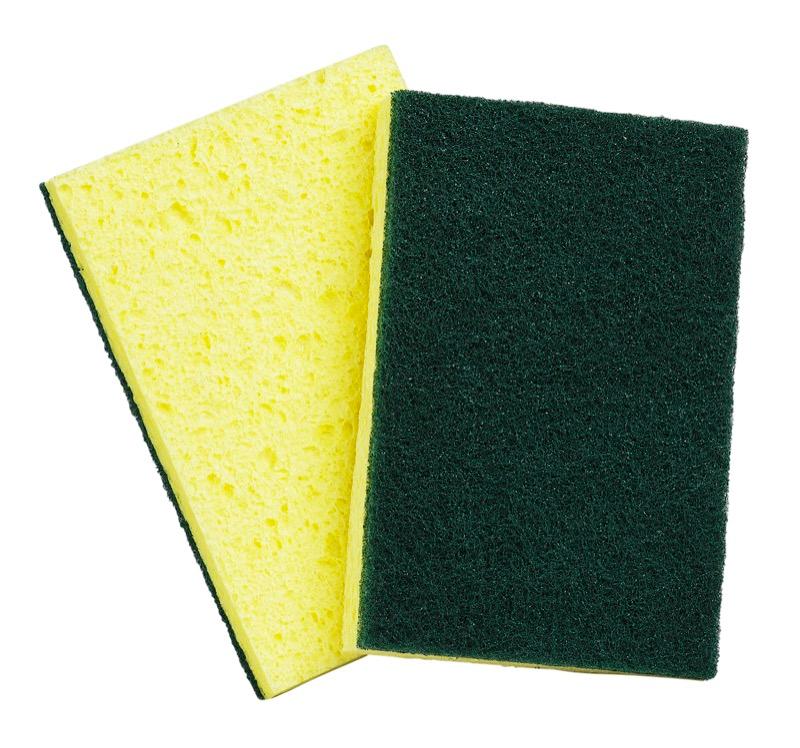 SP-E747 - Heavy Duty Cellulose Sponge with Scouring Pad