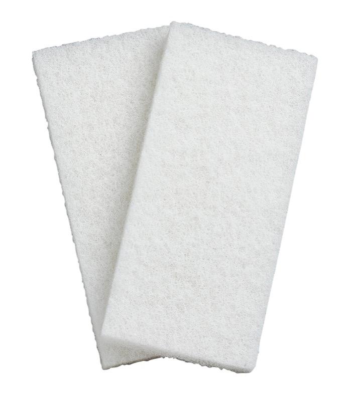 White utility pads - light  -9.875&quot;x4.625&quot;x0.9&quot;-Case 