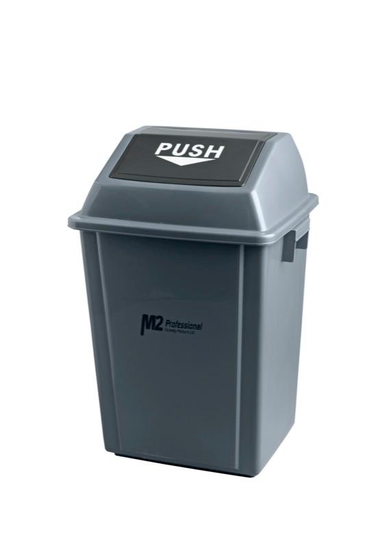 WM-PS0040 - Conteneur à déchets 40 L EZ-Push avec couvercle