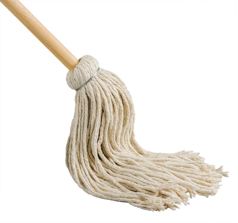 YM8 - 8 oz Cotton Yacht Mop w 48" Handle