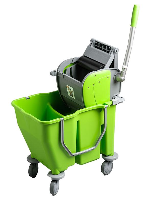 Double Bucket Only W/Wheels
/Including Wringer Support
Green &amp; Roller Ringer Green