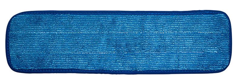 MFP-4010-BL - Tampon à vadrouille humide plat en microfibres 10" - Bleu