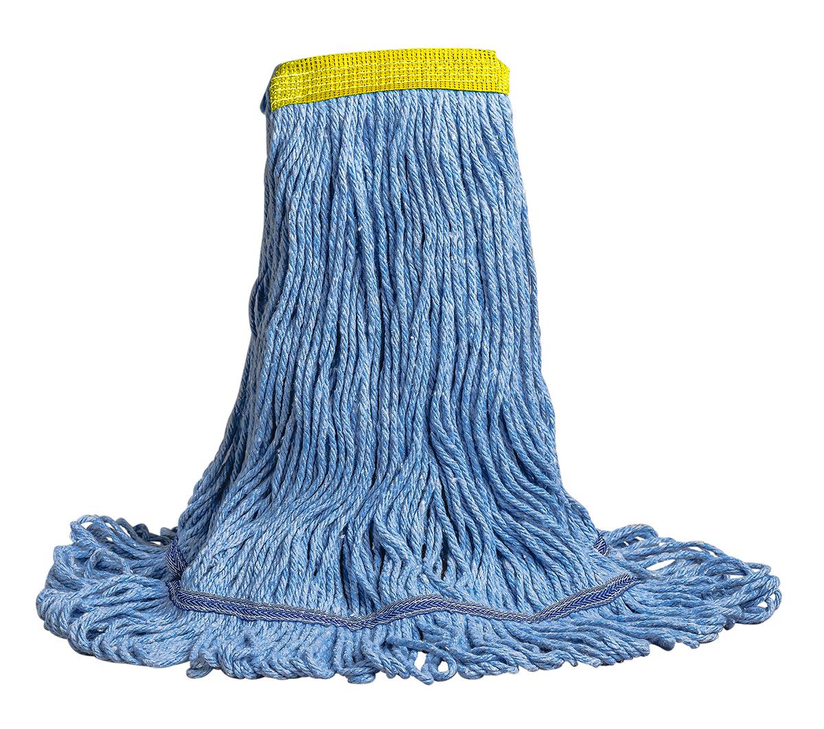 MW-VEL32-NB-BL-CA - 32 oz Dura-Pro Looped Mop - Narrow Band - Blue
