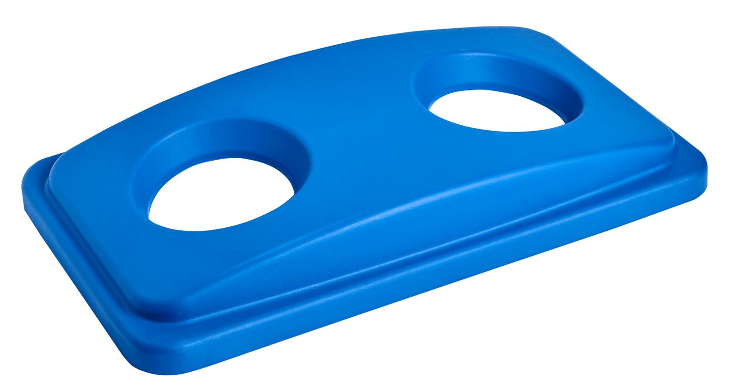 Slim Garbage Container Lid -  Blue