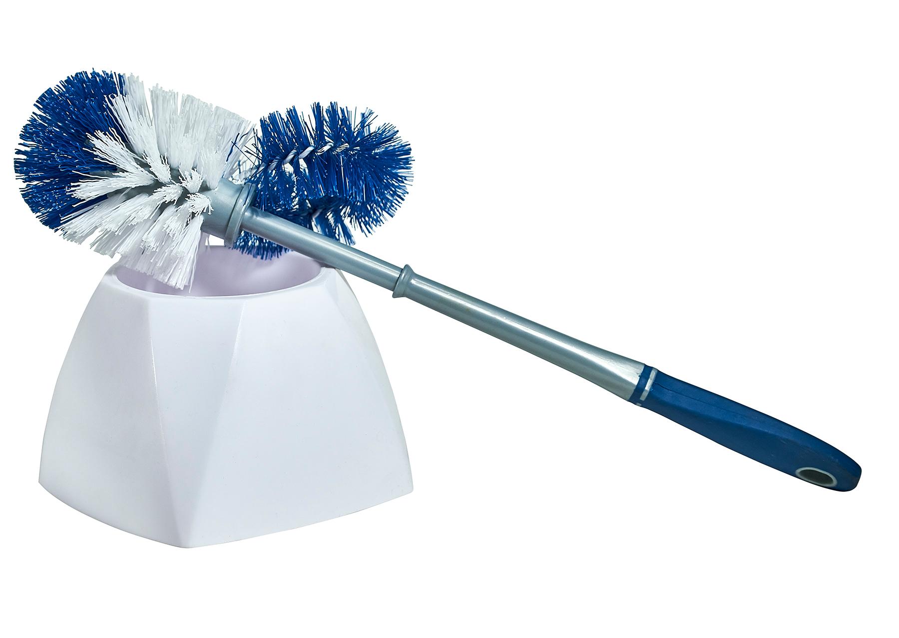 RT-TB - Deluxe Toilet Bowl Brush with Wire Rim Cleaner and Caddy