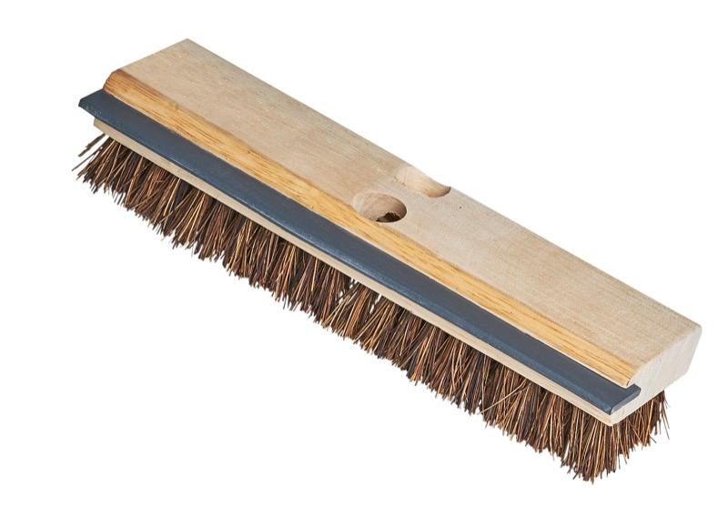 BD-226BA - 11" Wood Deck Brush with Squeegee - Palmyra