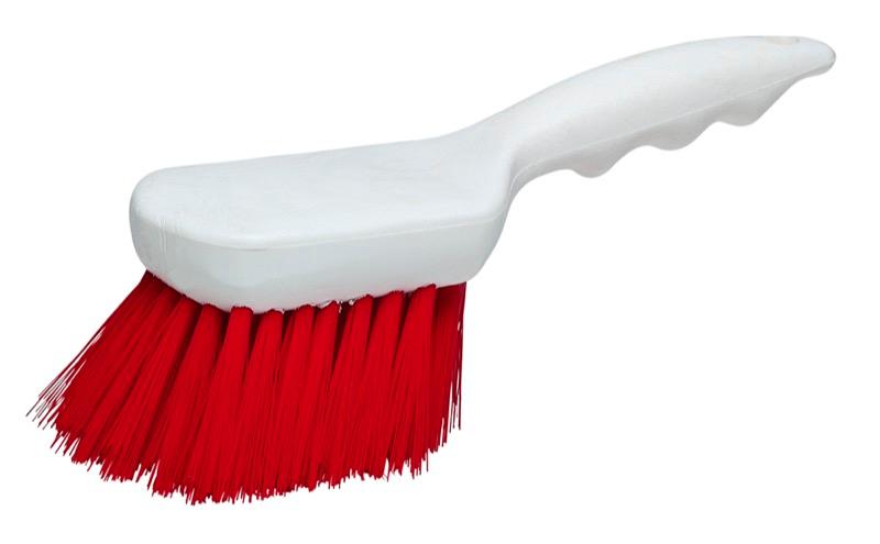 BRP-210WS-RD - 9" Short Handle Pot Brush - Red