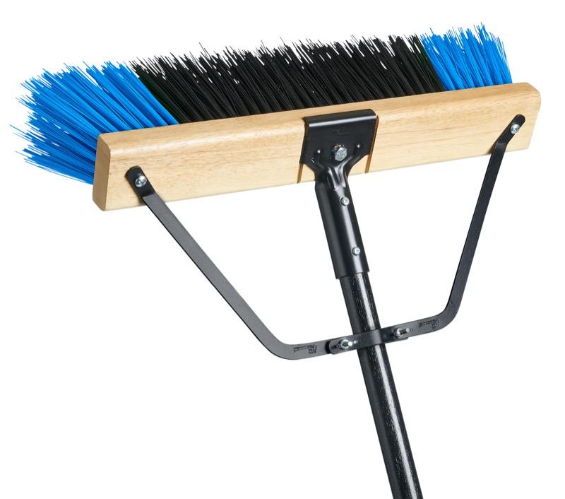 PB-700-BB18 - Ryno Stiff Push Broom - Blue - 18 Inch