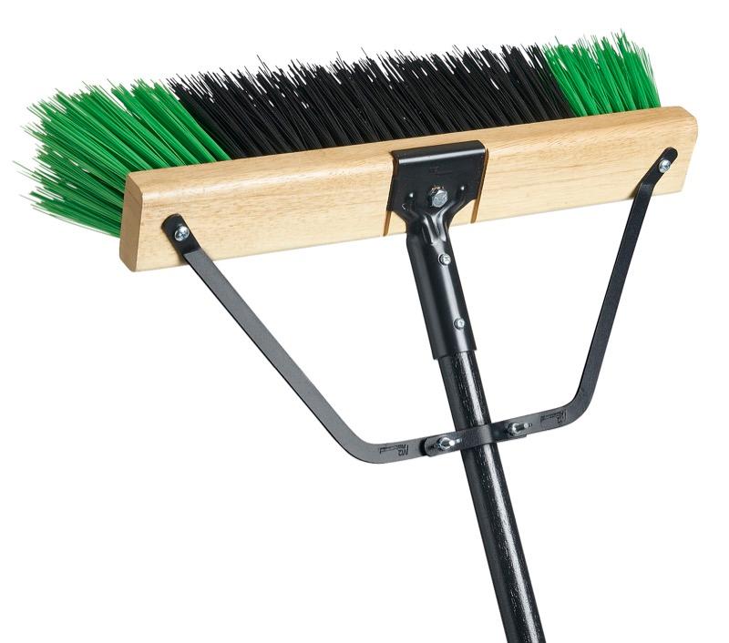 PB-700-GB18 - Ryno Stiff Push Broom - Green - 18 Inch