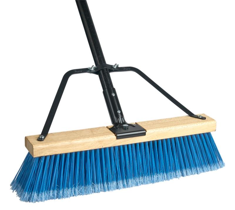 PB-800-BB18 - Ryno Medium Push Broom - Blue - 18 Inch